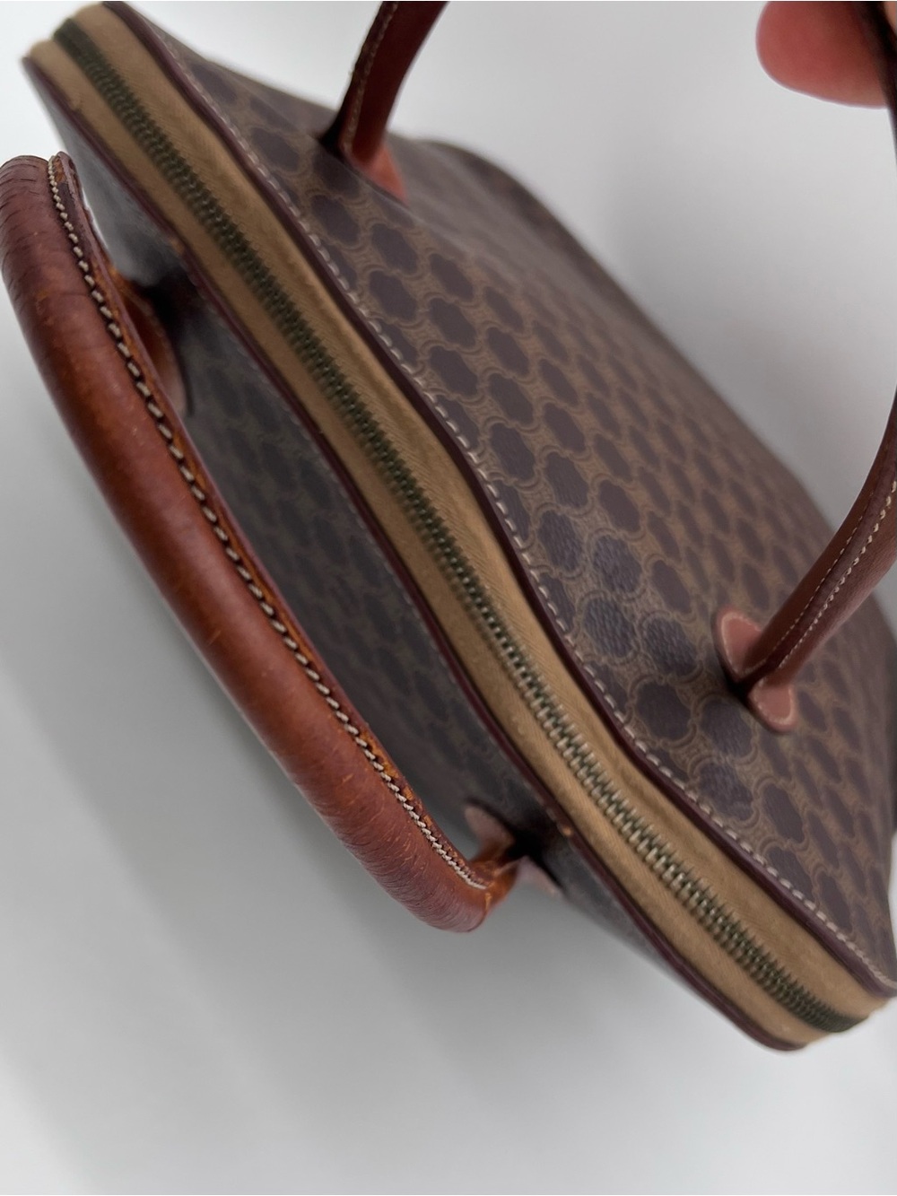 Authentic Celine Macadam Vintage Bag MC96 Top Handle Made in Italy - Picture 16 of 16